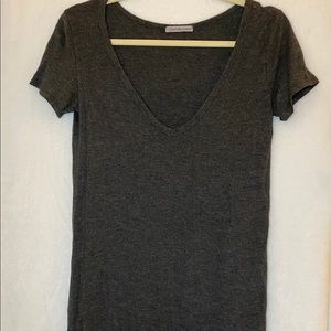 Gray T-shirt dress